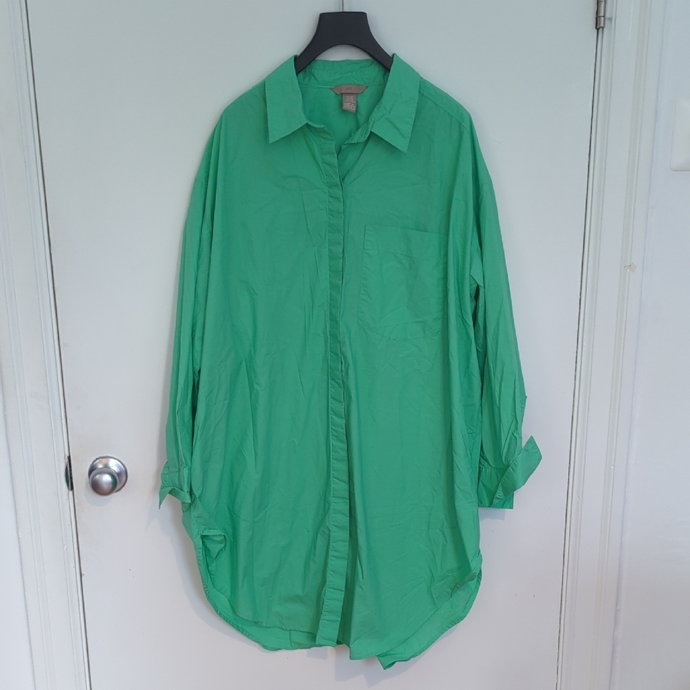 H&M Vibrant Green Shirt